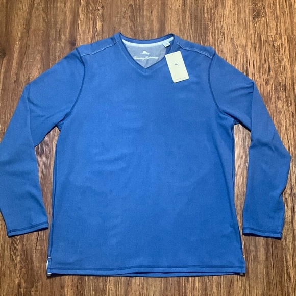 NWT Tommy Bahama V Neck Shirt Golf Pullover Men’s Large NWT - Picture 2 of 8